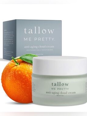 Tallow ME PRETTY anti-aging cloud cream. Restoring daily moisturizer. 2 oz